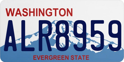 WA license plate ALR8959