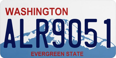 WA license plate ALR9051