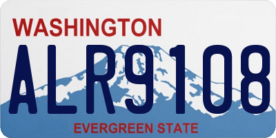 WA license plate ALR9108