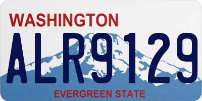 WA license plate ALR9129