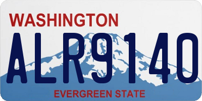 WA license plate ALR9140