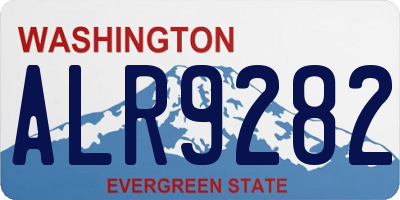 WA license plate ALR9282