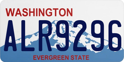 WA license plate ALR9296