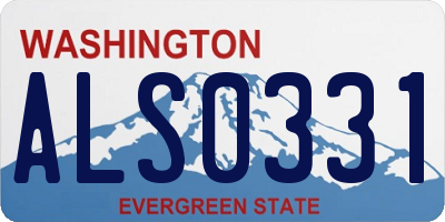 WA license plate ALS0331