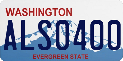 WA license plate ALS0400