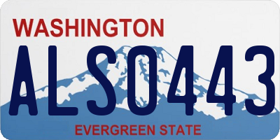 WA license plate ALS0443