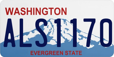 WA license plate ALS1170