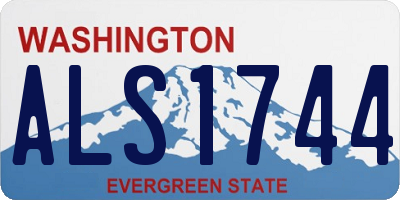 WA license plate ALS1744