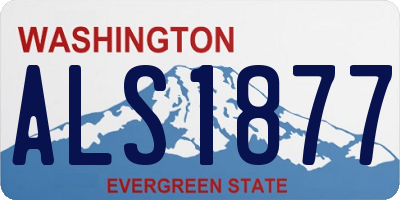 WA license plate ALS1877