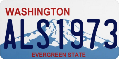 WA license plate ALS1973