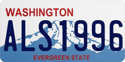 WA license plate ALS1996