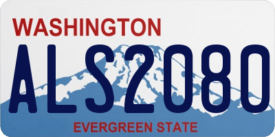 WA license plate ALS2080