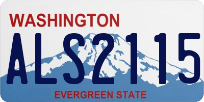 WA license plate ALS2115