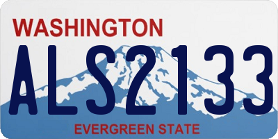 WA license plate ALS2133
