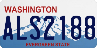 WA license plate ALS2188