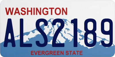 WA license plate ALS2189