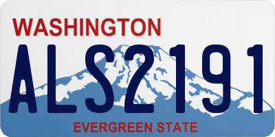 WA license plate ALS2191