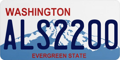WA license plate ALS2200