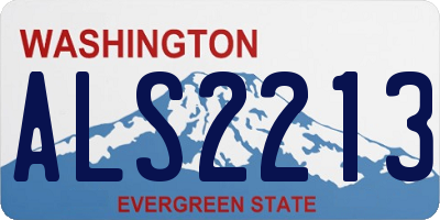 WA license plate ALS2213