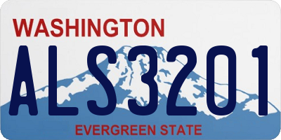 WA license plate ALS3201