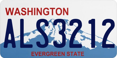 WA license plate ALS3212