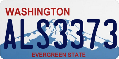WA license plate ALS3373