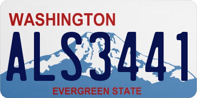WA license plate ALS3441