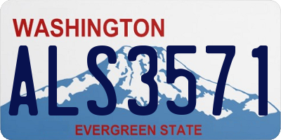 WA license plate ALS3571