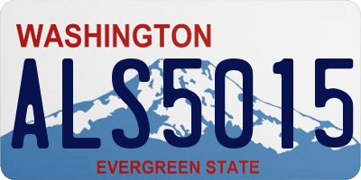 WA license plate ALS5015