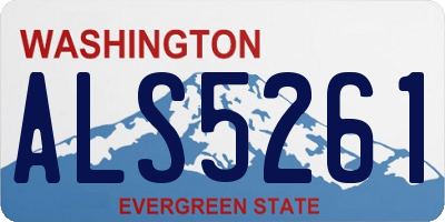 WA license plate ALS5261