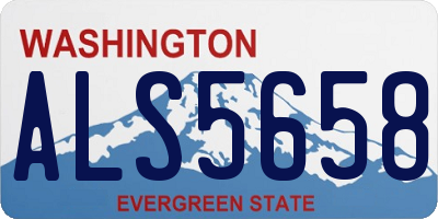 WA license plate ALS5658