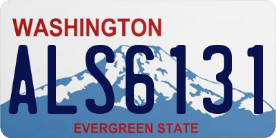 WA license plate ALS6131