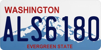 WA license plate ALS6180