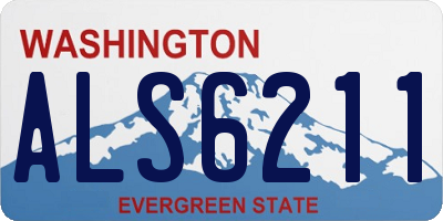 WA license plate ALS6211