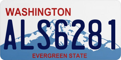 WA license plate ALS6281