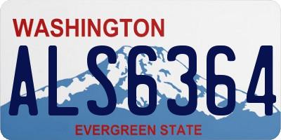 WA license plate ALS6364