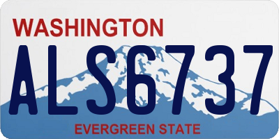 WA license plate ALS6737