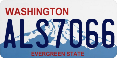 WA license plate ALS7066