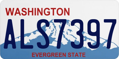 WA license plate ALS7397