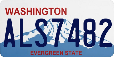 WA license plate ALS7482