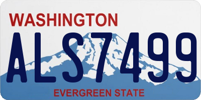 WA license plate ALS7499