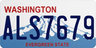 WA license plate ALS7679