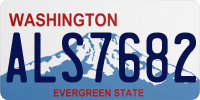 WA license plate ALS7682