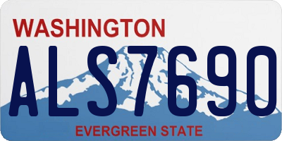 WA license plate ALS7690