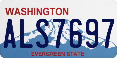 WA license plate ALS7697