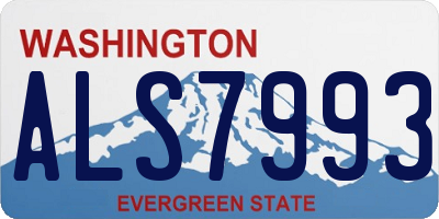 WA license plate ALS7993