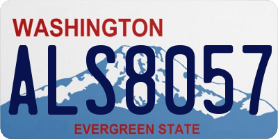 WA license plate ALS8057