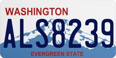 WA license plate ALS8239