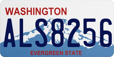 WA license plate ALS8256