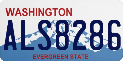 WA license plate ALS8286